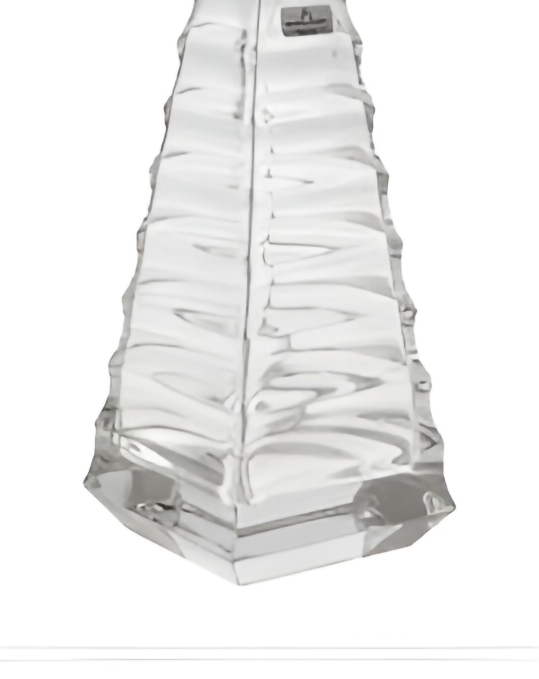 ELISE CLEAR CRYSTAL PYRAMID DECANTER