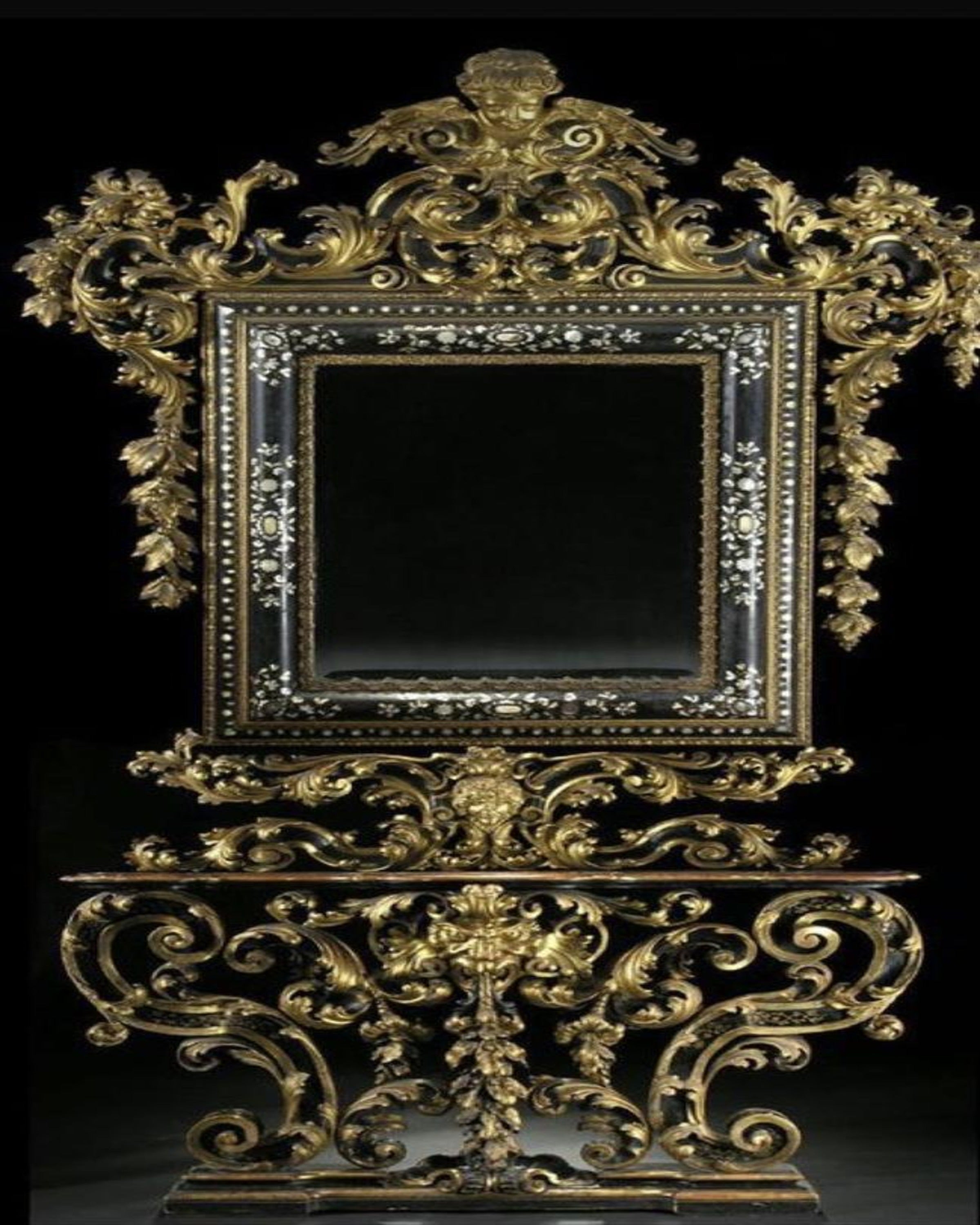 Echo Luxury Gold Leaf Mirrors ANGIE HOMES