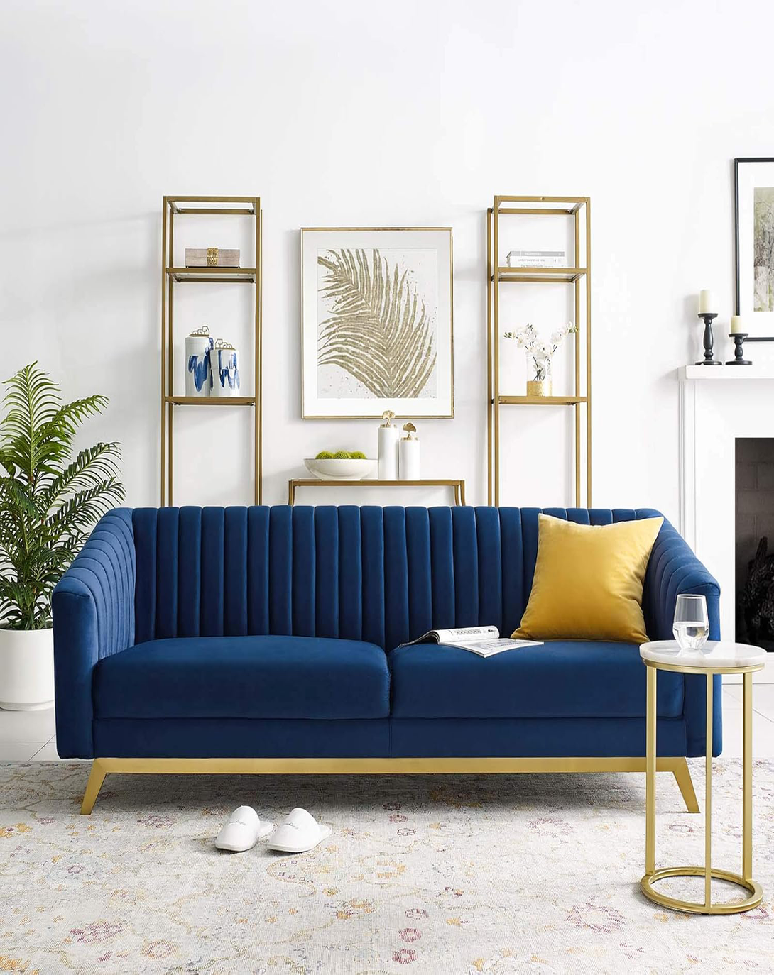Eddie Blue SOFA | Living room sofa sets ANGIE HOMES