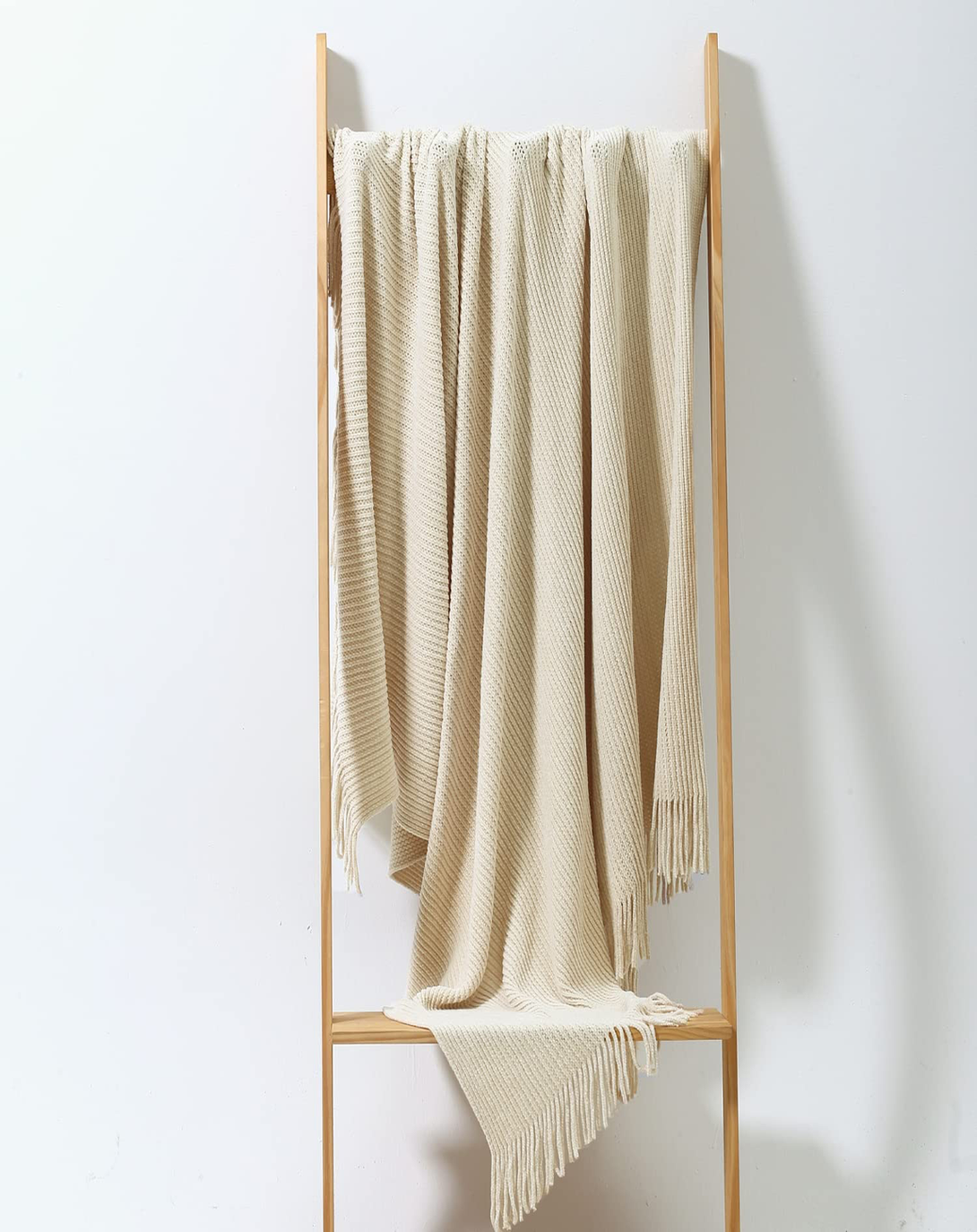 Elettra Exclusive Cream Throw & Blanket