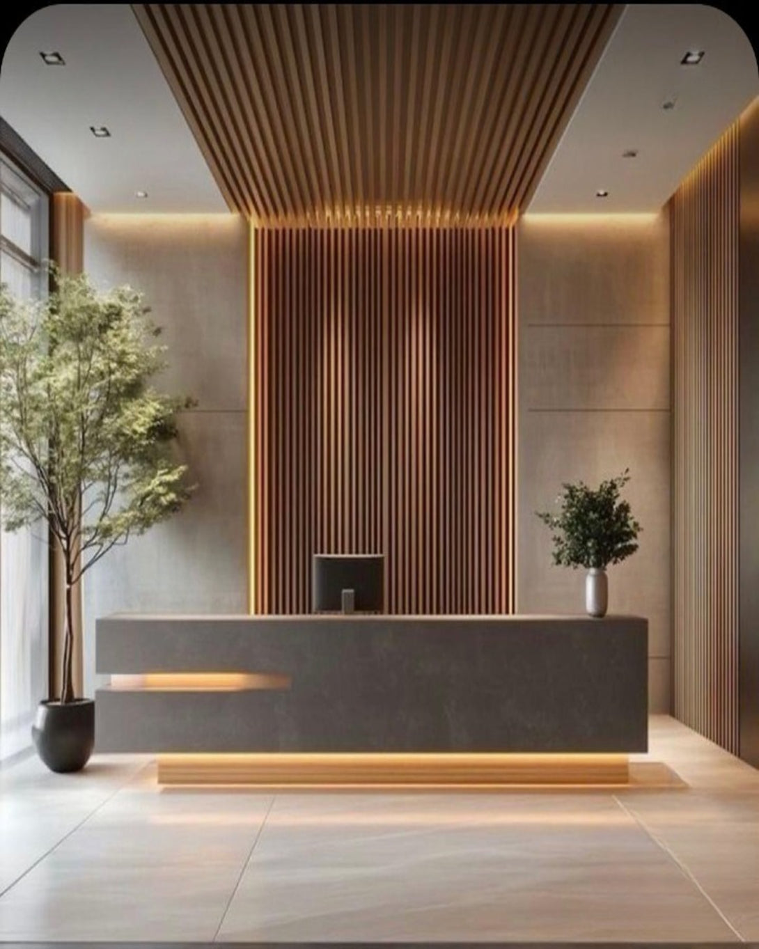 Elite Greet Office Reception Desk – ANGIE HOMES