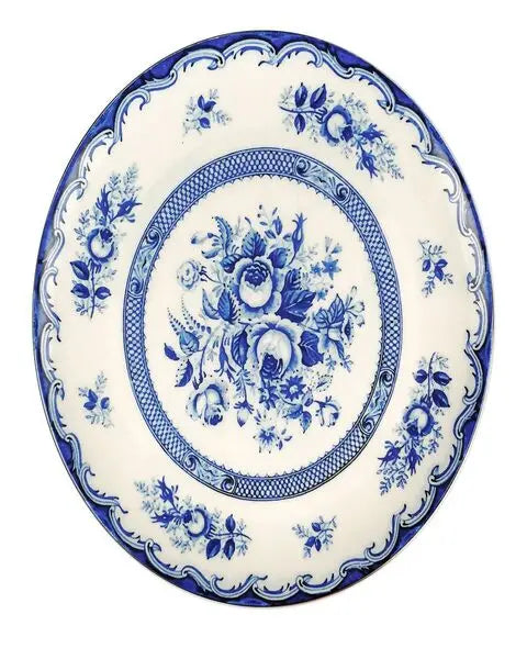 Buy Bone China Dinner Plates Blue White Online