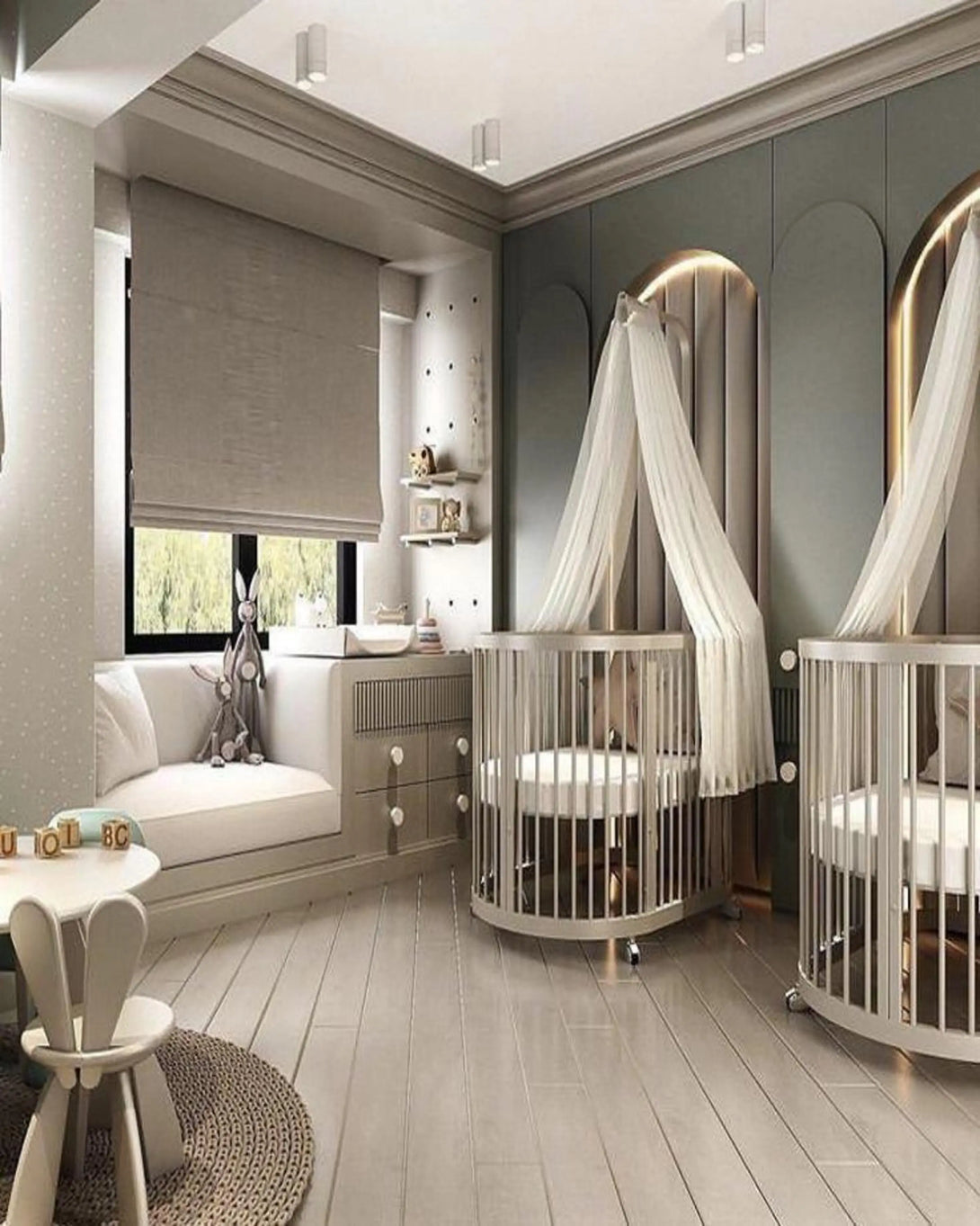 Nursery Expensive Baby Bed Ember Silver Luxury Crib For Kids Room