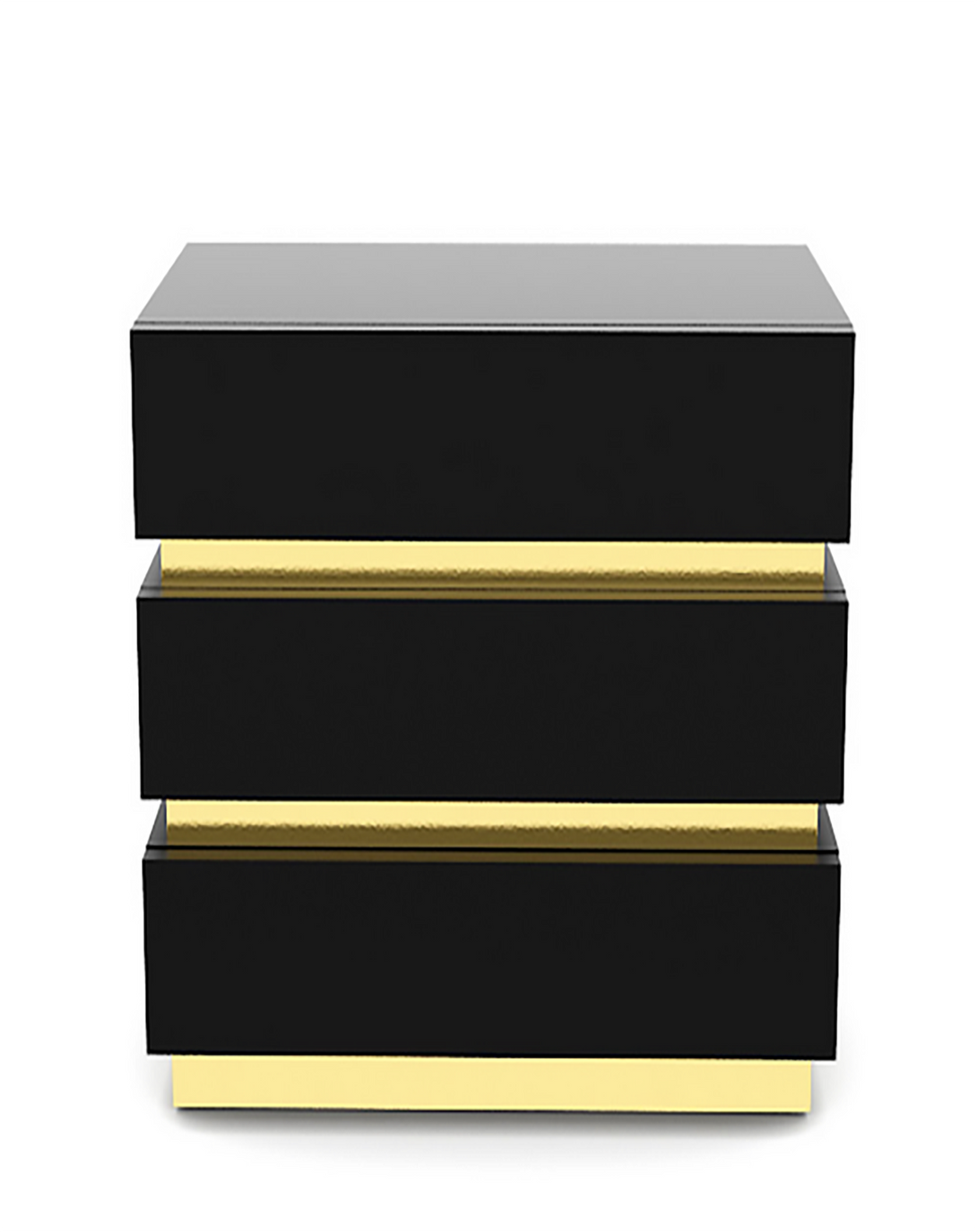Eternity Black & Golden RCEPTION DESK  Small Wooden Reception Counter