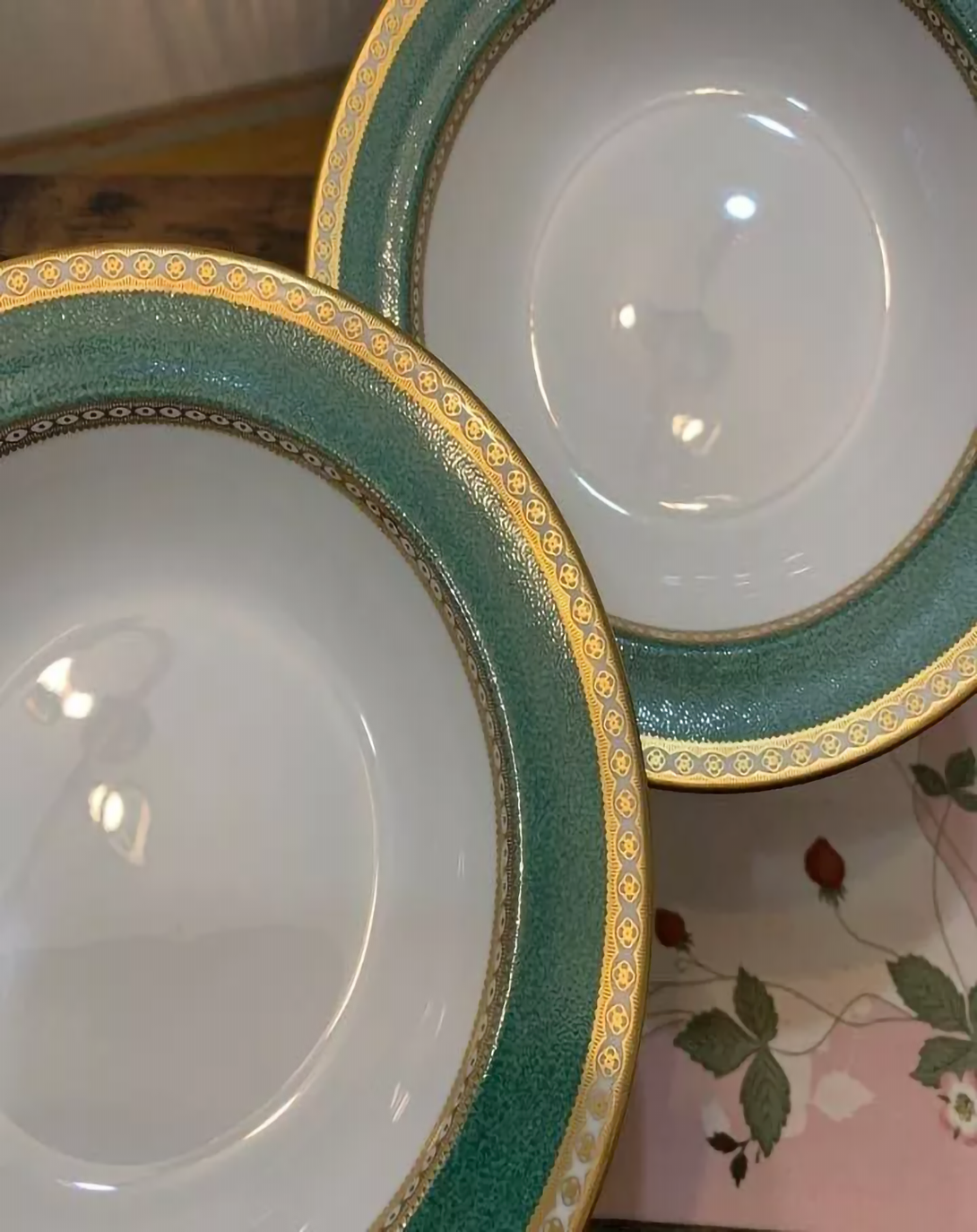 Euphemia Porcelain Blue Luxury Plates Set