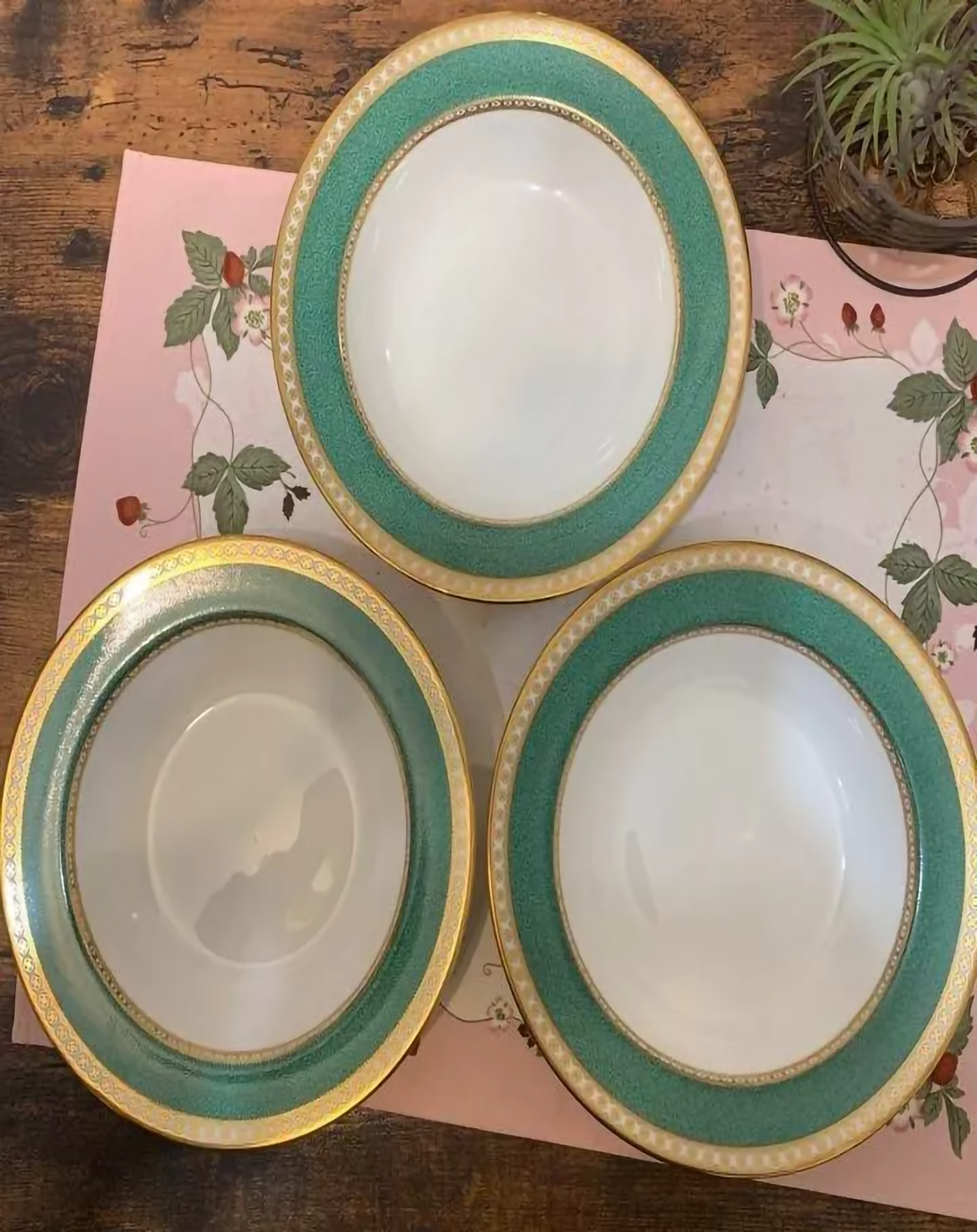Euphemia Porcelain Blue Luxury Plates Set