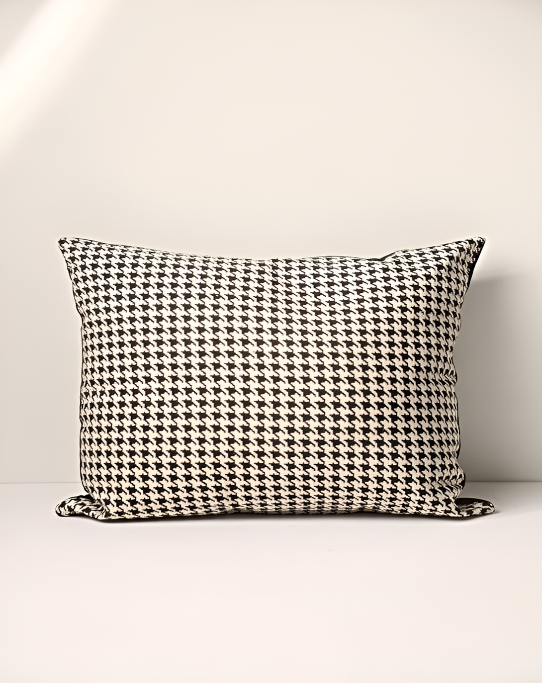 Eve Elegant White Check Pillows & Cushions- Angie Homes