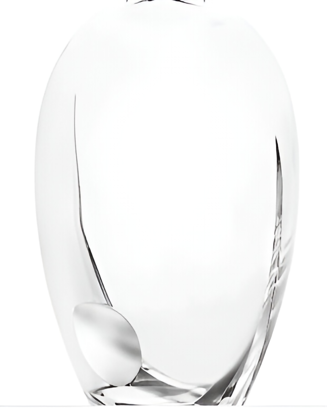 FARA CRYSTAL OVAL BOTTOM DECANTER ANGIE HOMES