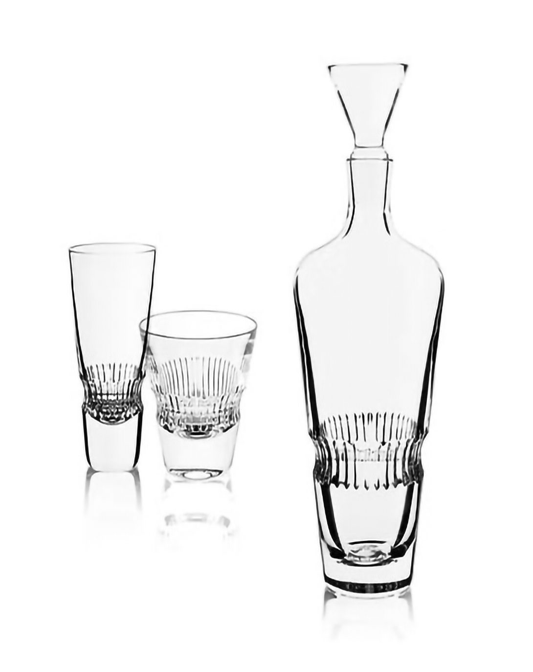 FLAX CLEAR CRYSTAL DECANTER
