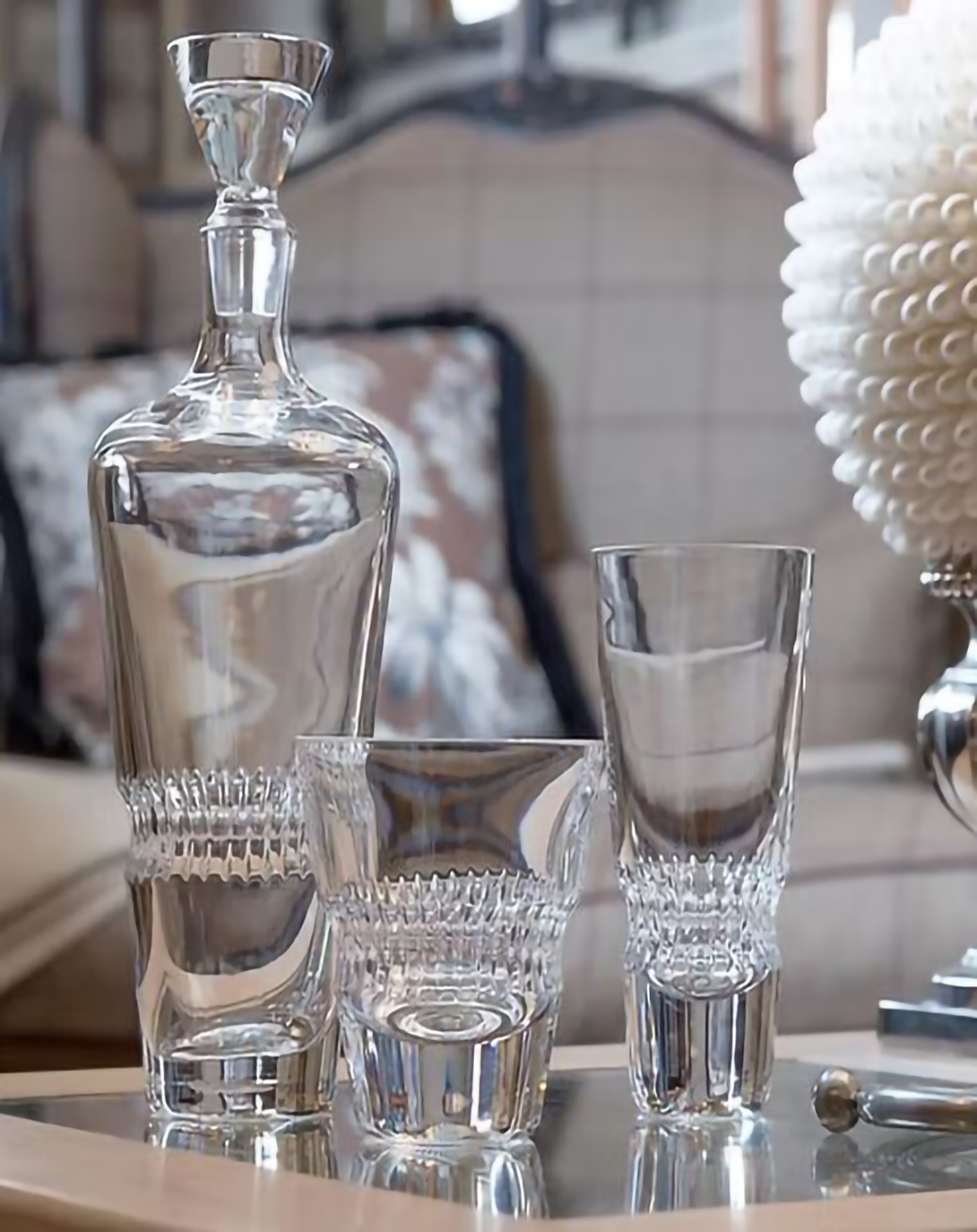 FLAX CLEAR CRYSTAL DECANTER