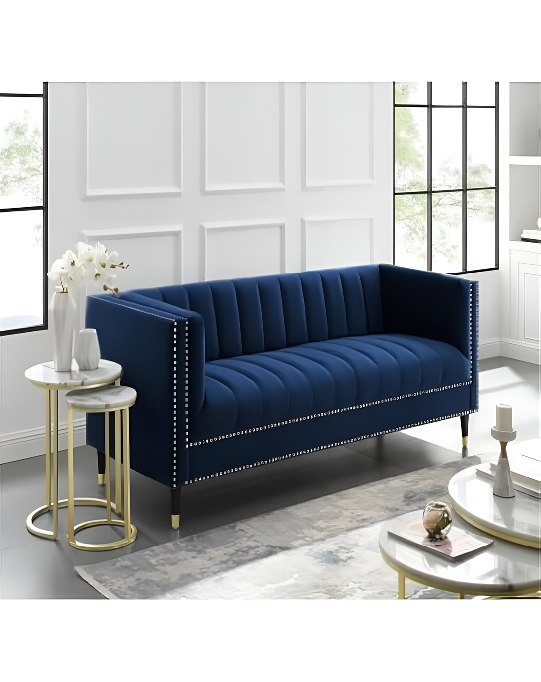 Finley Blue SOFA  Beautiful sofa set