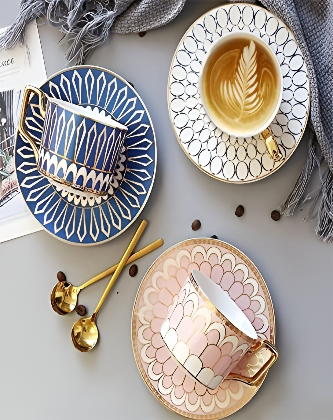 Floral Bone China Tea Set