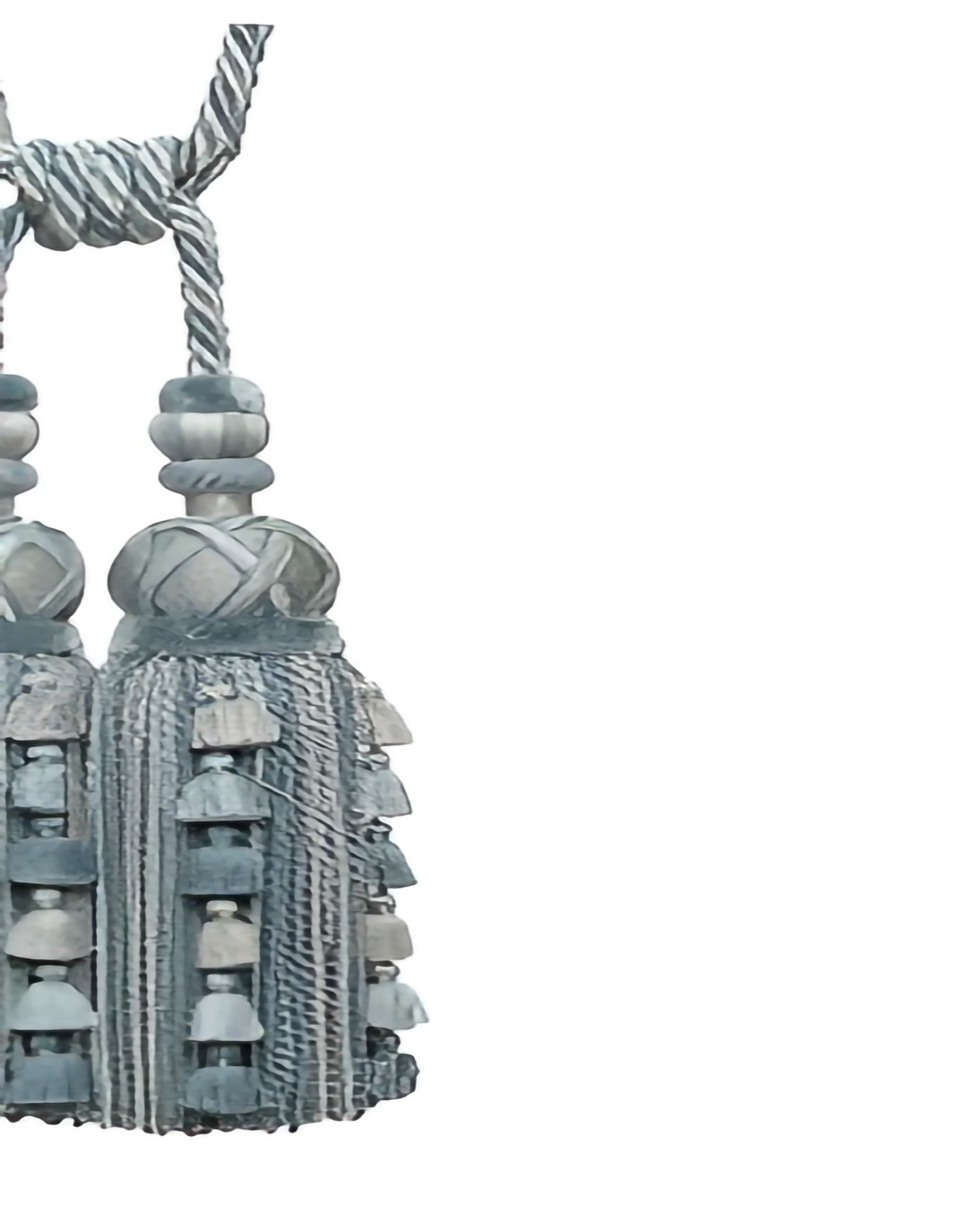 Floral Polyester Olive Drab Tie Backs