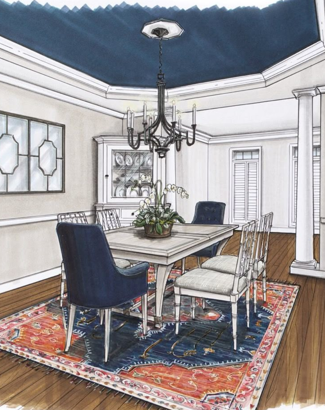 Glamorous Dining Room Area Interior Solution Anjie Kriplani Design ANGIE HOMES