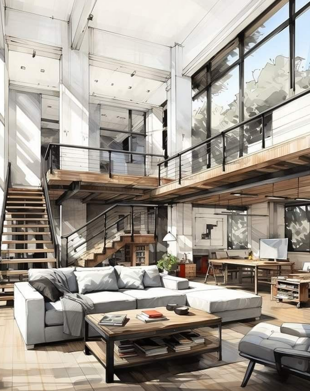 SkyLarks Living Room Interior Design ANGHI HOMES