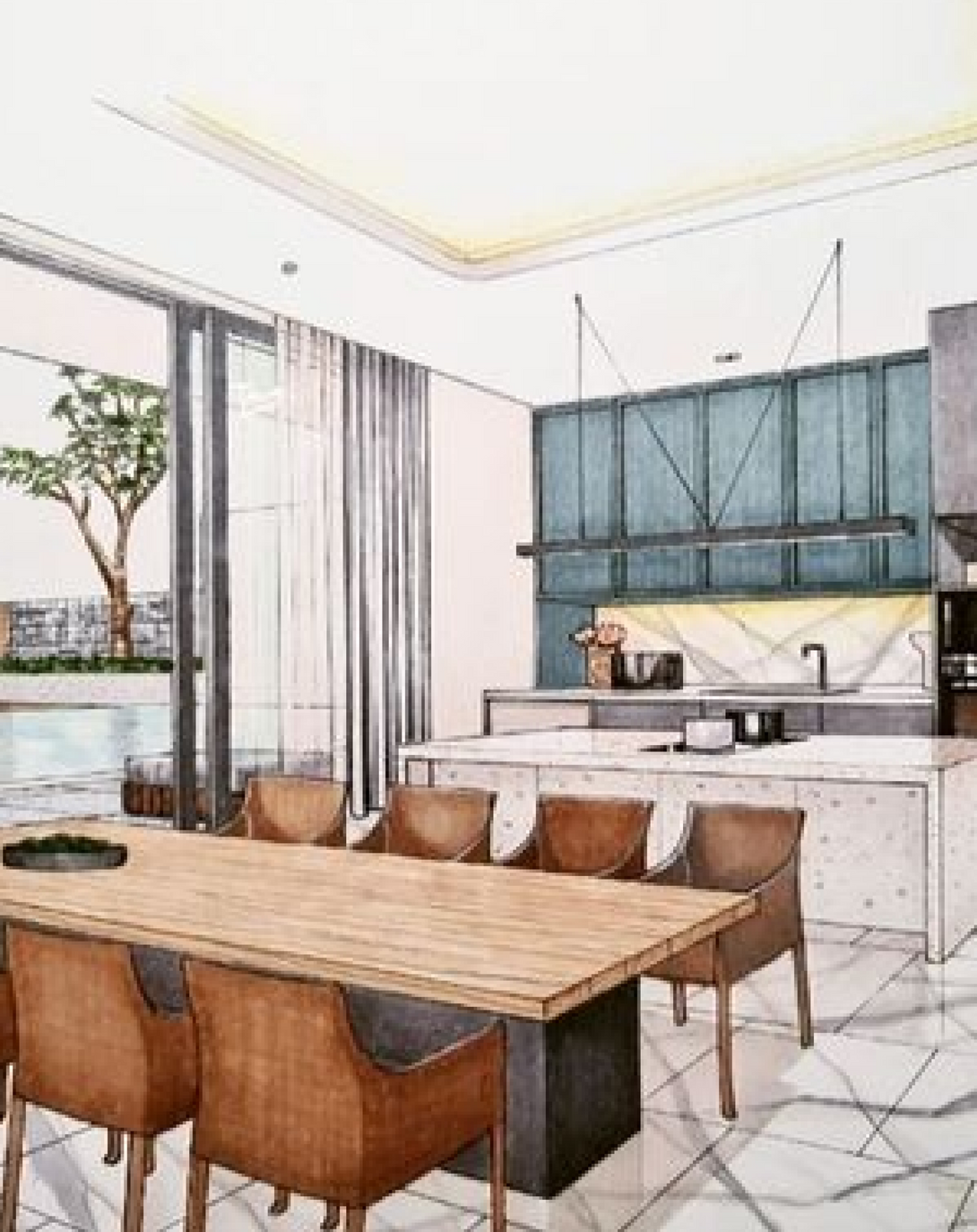 Dining Room Area Interior Solution By Anjie Kriplani Design ANGIE HOMES