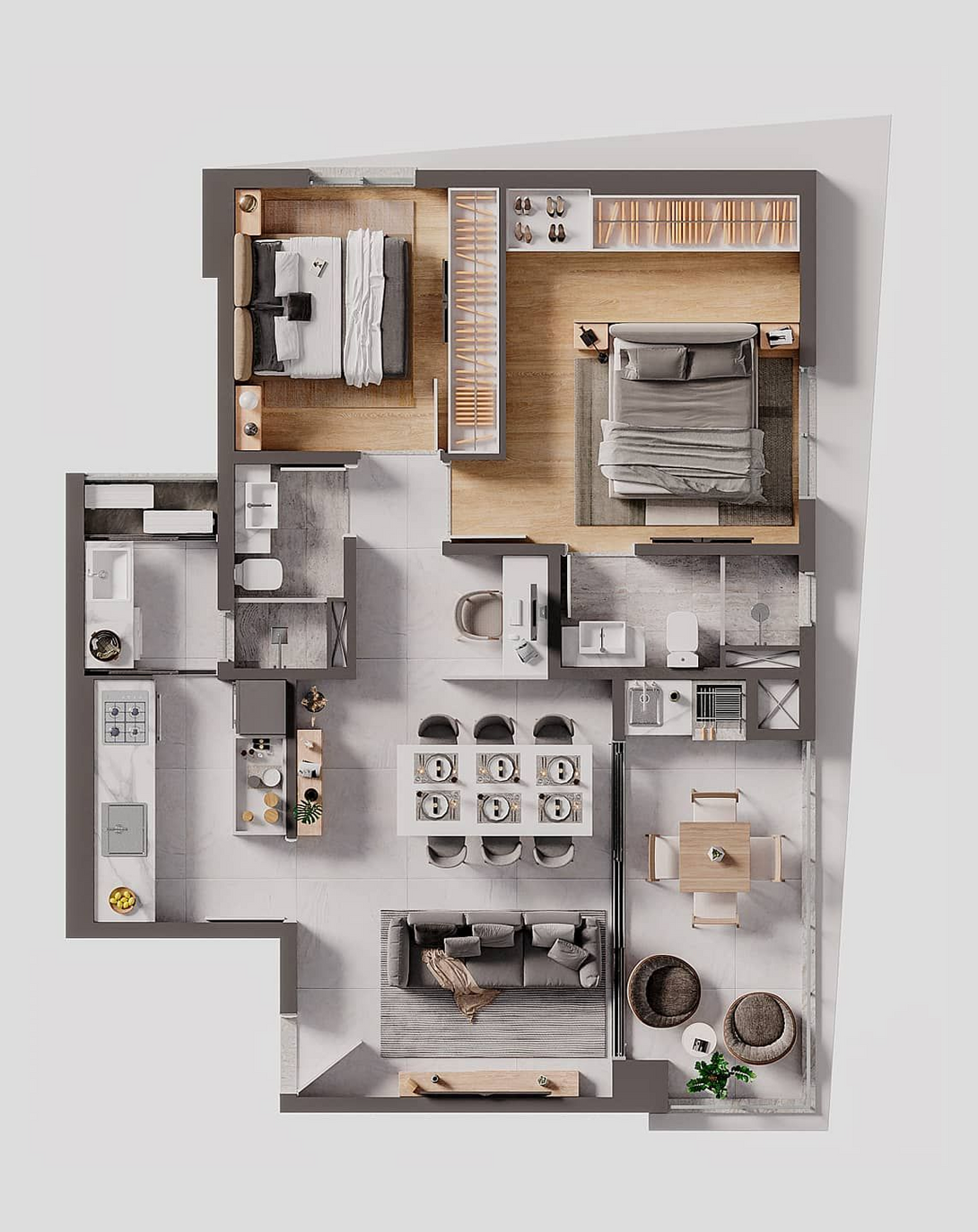 Raven Budget Interior Design For 3 bhk Apartment ANGIE HOMES