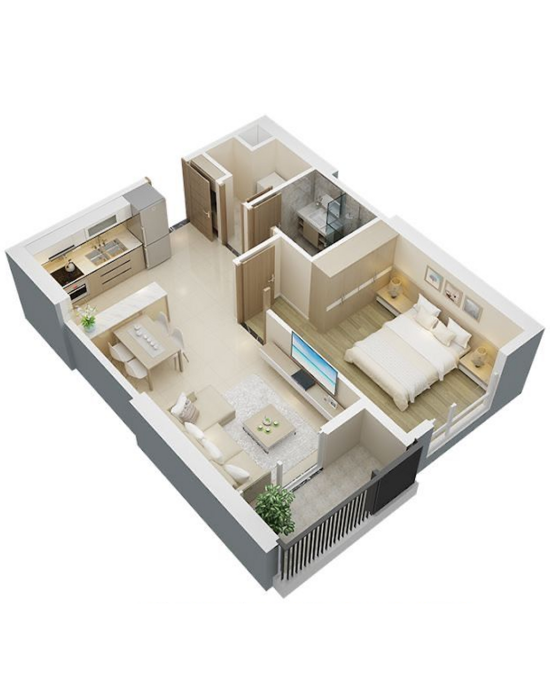 Bison Service Apartment Interior Design in Budget ANGIE HOMES