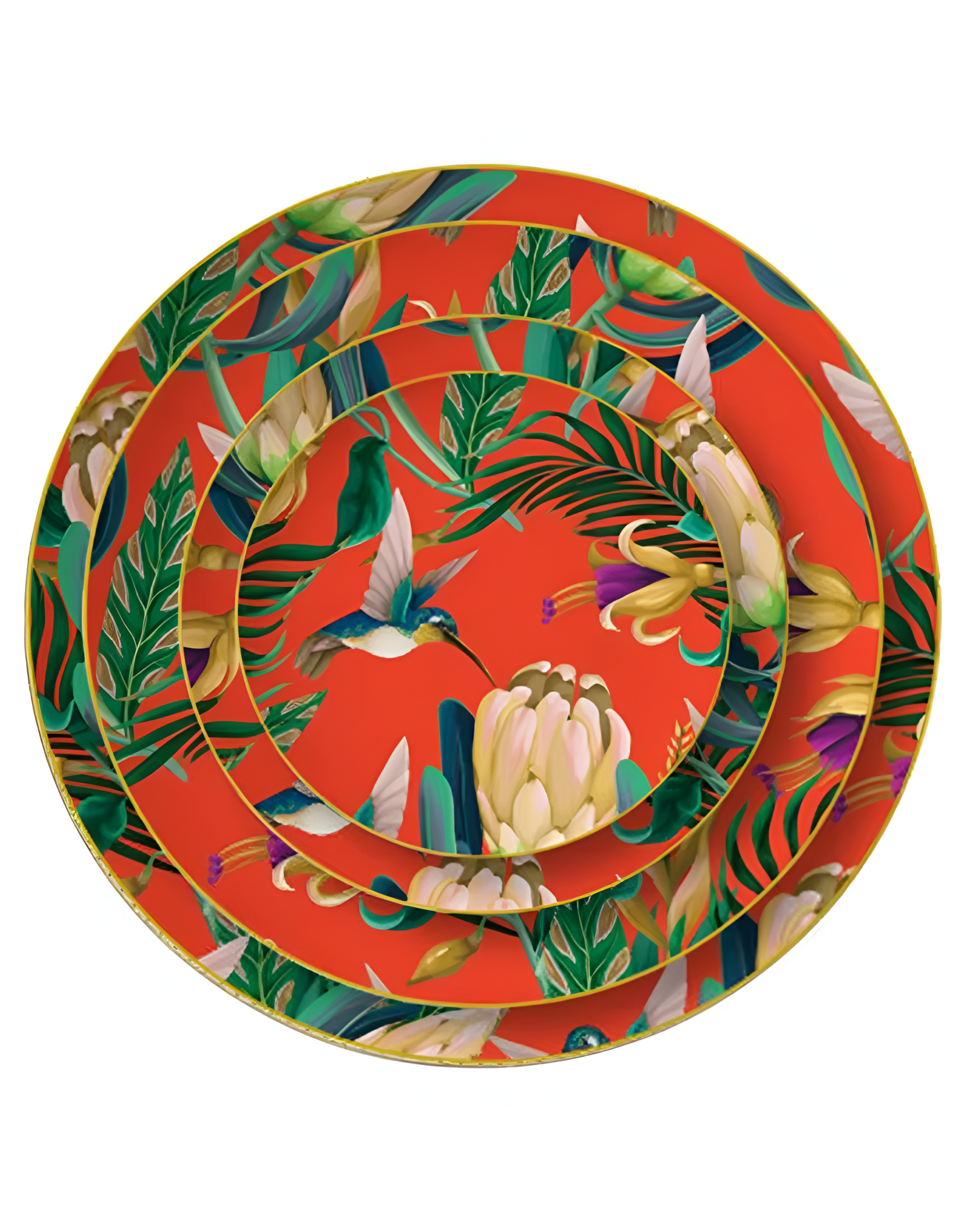 Buy Luxury Mandovi Nice Bird Design Plates Online - Angie Homes – ANGIE ...