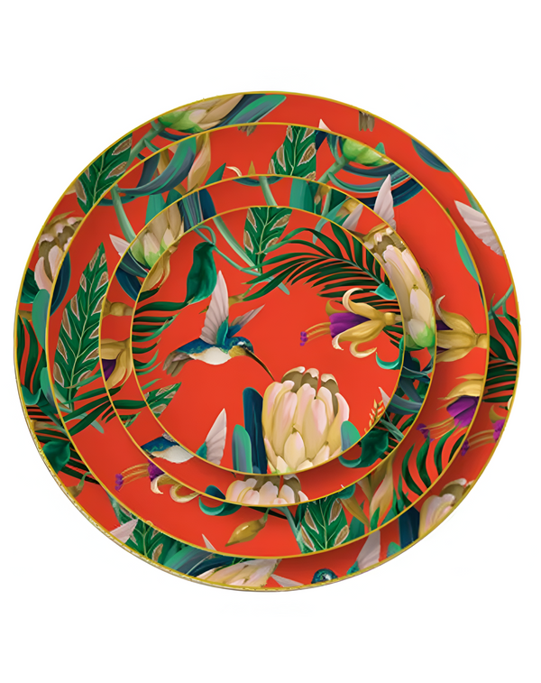 Mandovi nice bird design plates ANGIE HOMES