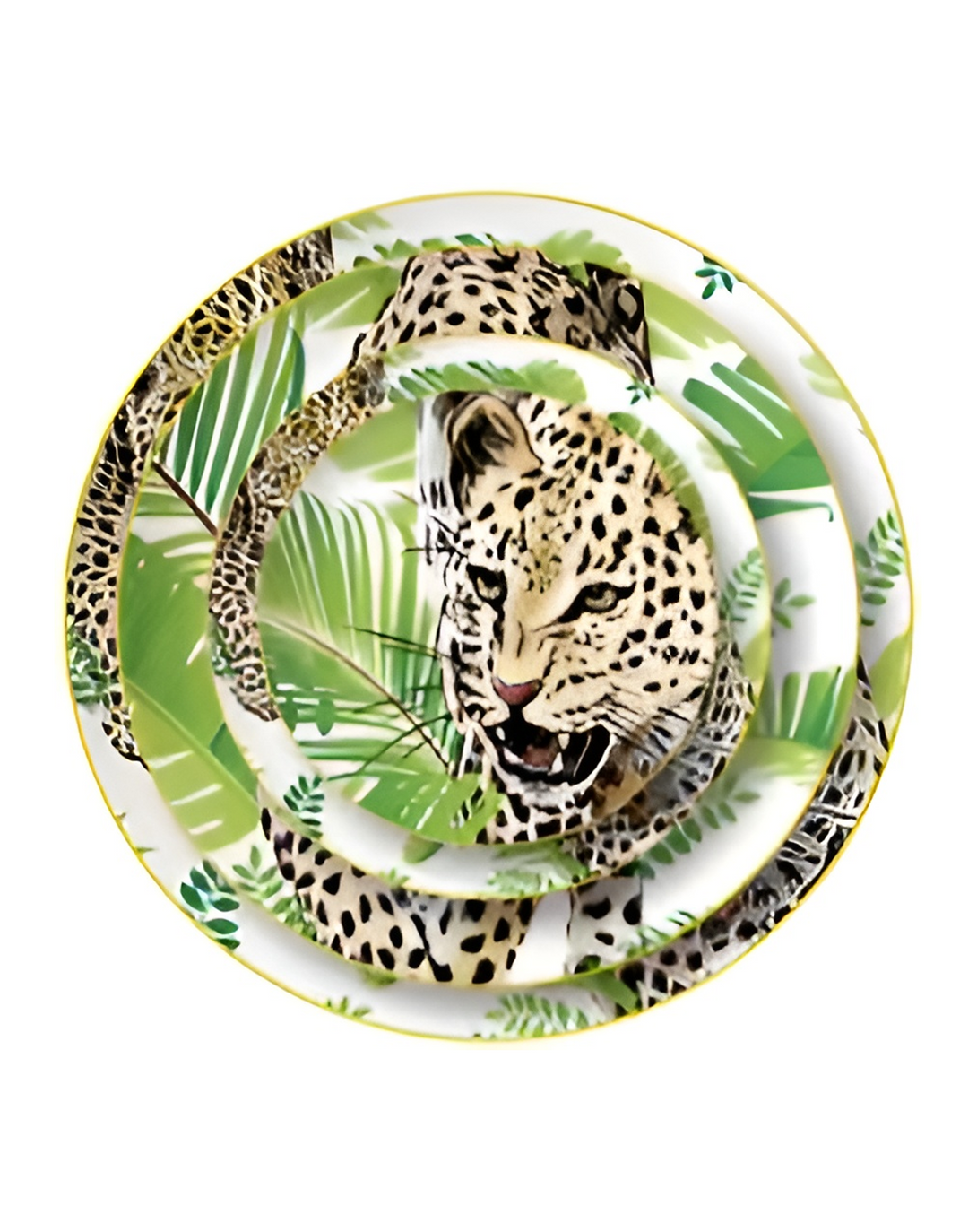 Madagascar leopard plates set ANGIE HOMES