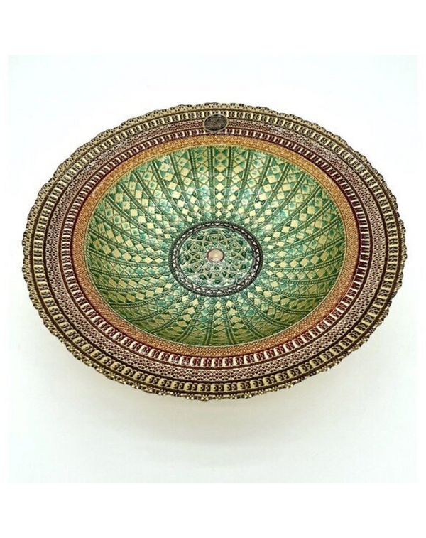 Gamey green design Plates Set ANGIE HOMES