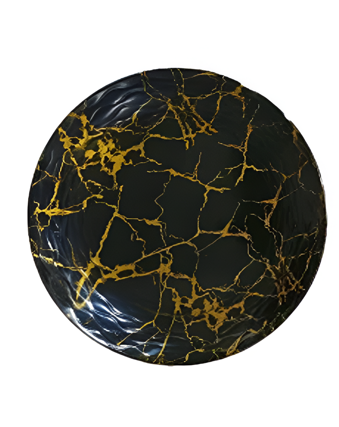 black golden dinner plates ANGIE HOMES