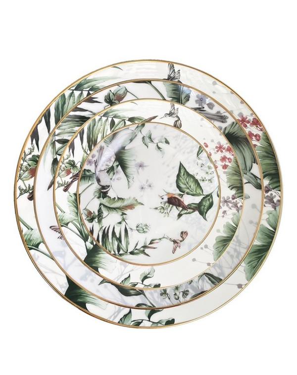 Sakura Bloom Floral Plates ANGIE HOMES