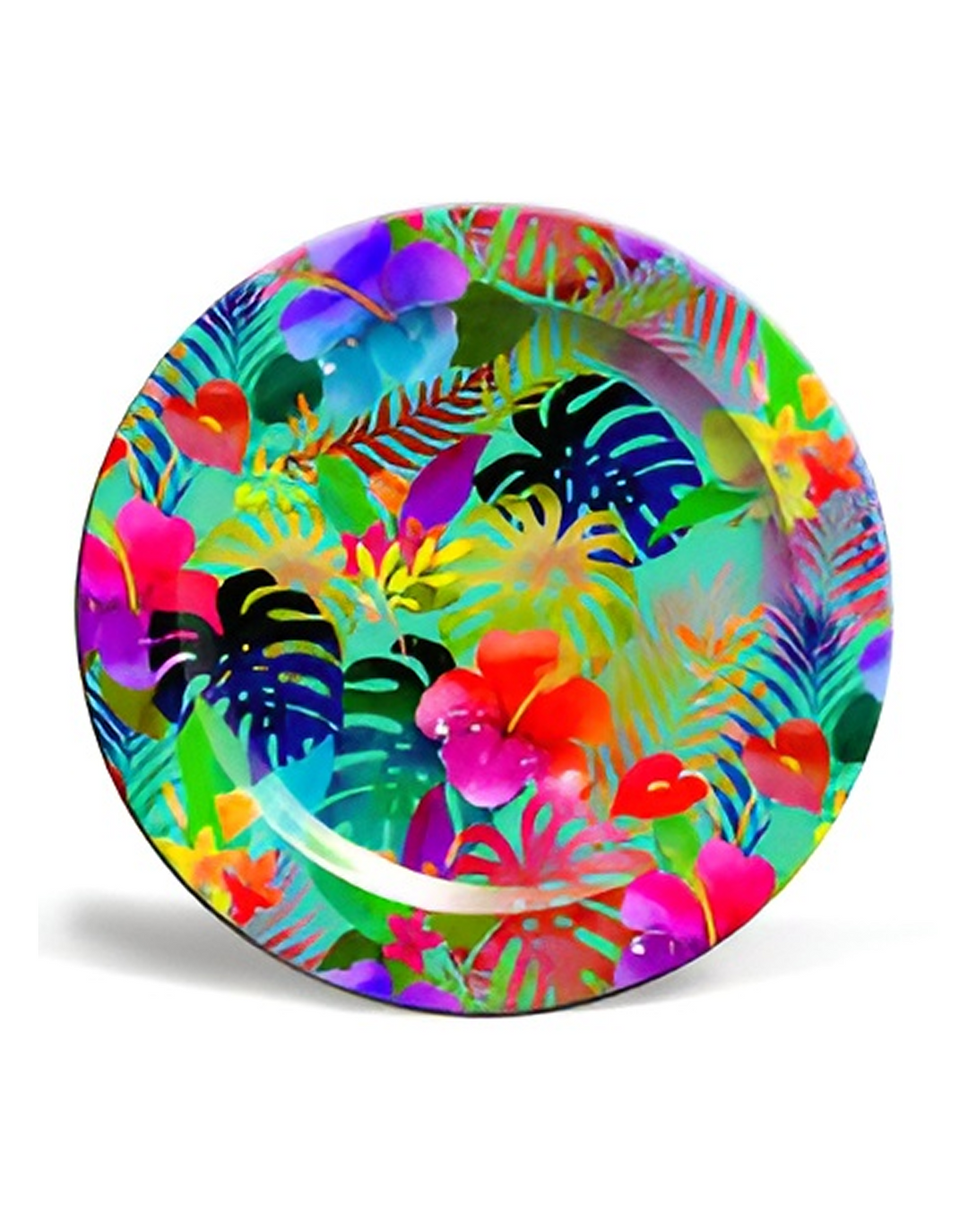 Lotus Garden multicolor plates ANGIE HOMES