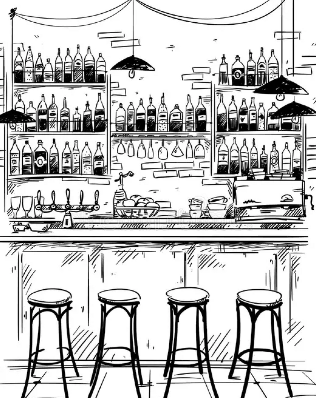 Spirited Supper Bar Area Interior Solution ANGIEHOMES