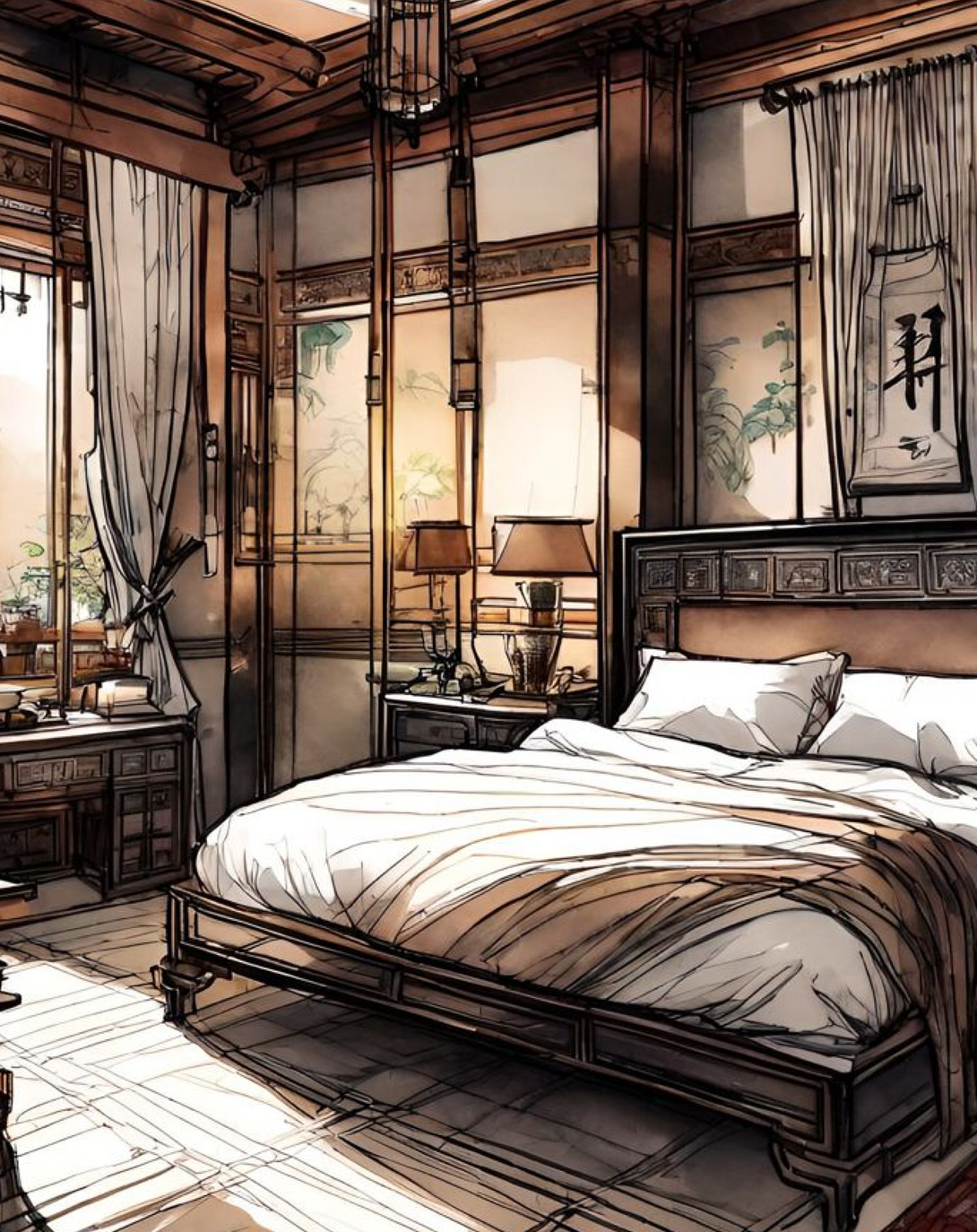 Sweetheart's Hideaway Bed Room Interior Solution ANGHI HOMES