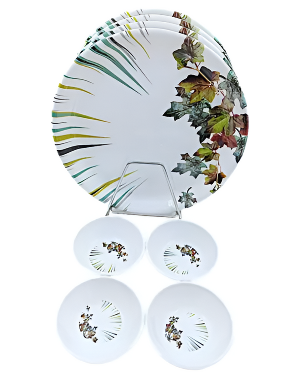 Flair floral dining plates ANGIE HOMES