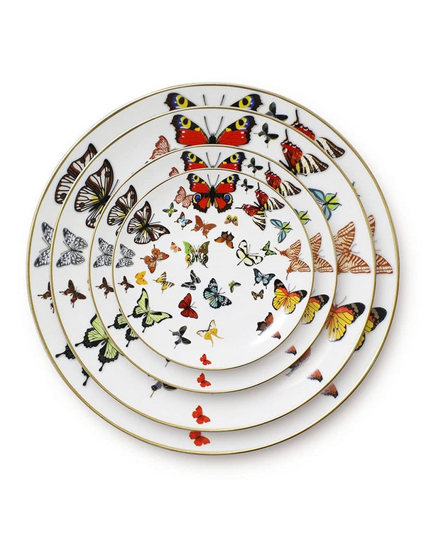 Butterfly Multicolor Plates Set ANGIE HOMES