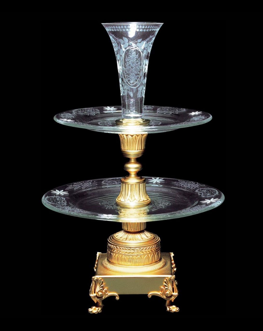 Nova Flow Crystal Cake stand ANGIE HOMES
