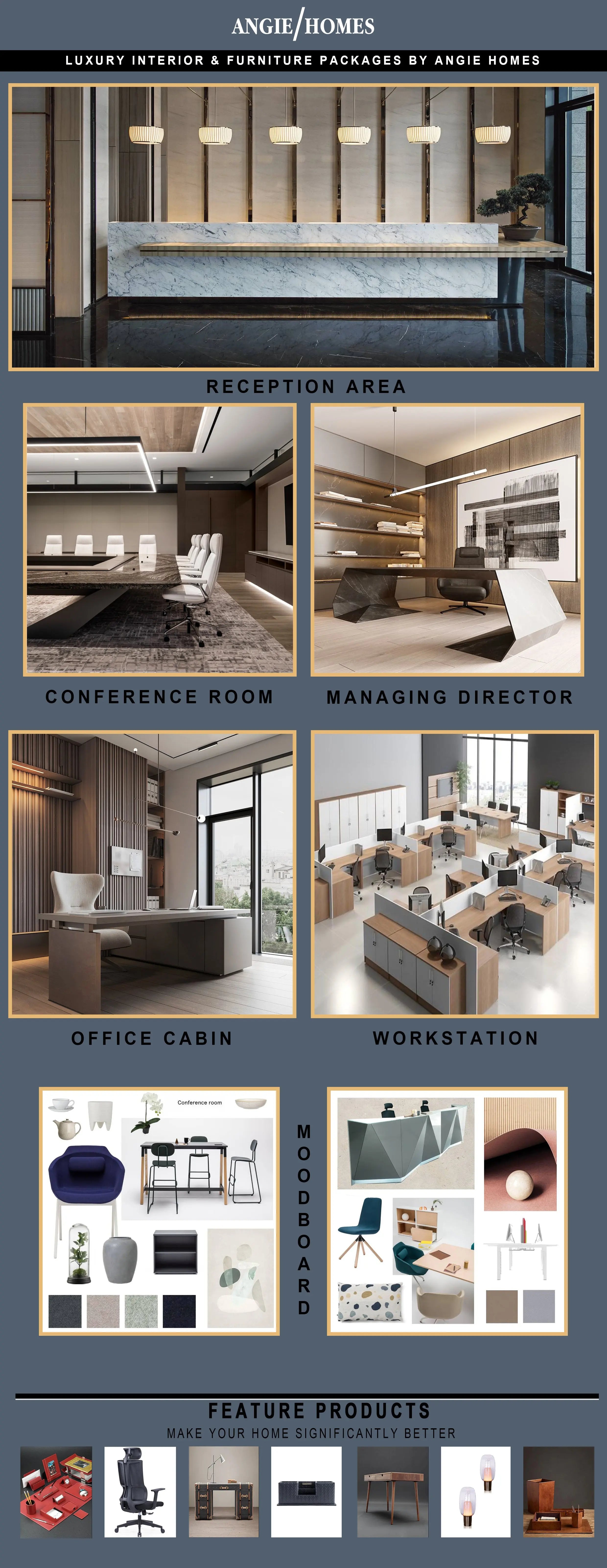 Frangipani Modern Small Office Interiors