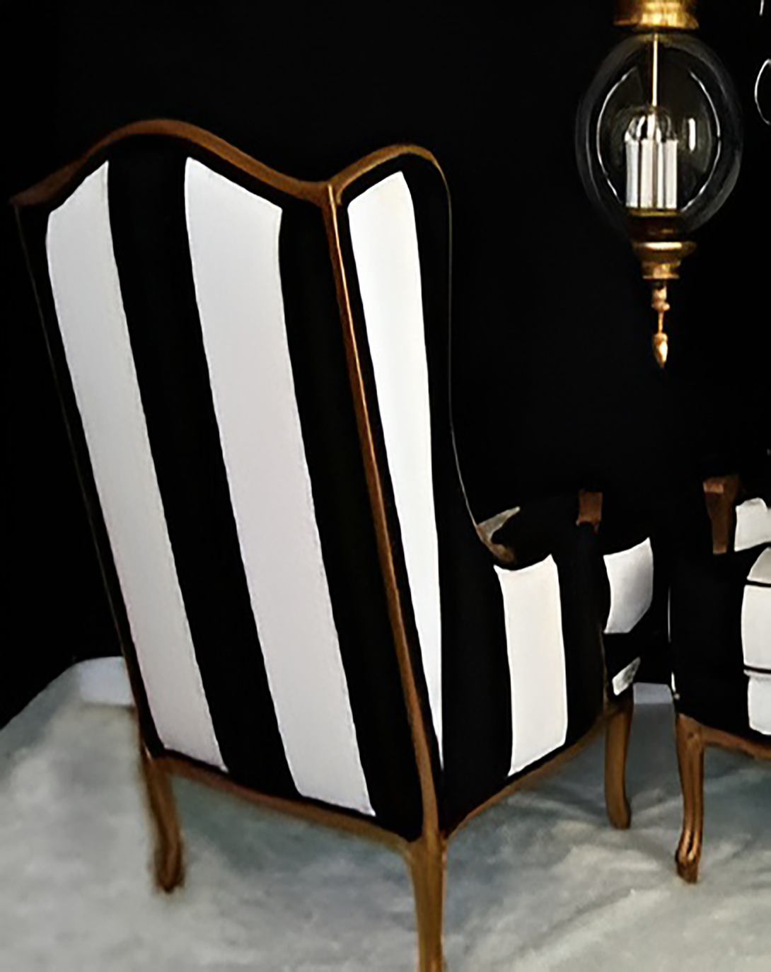 Friendly Black And White Modern Sofa Chair ANGIE HOMES