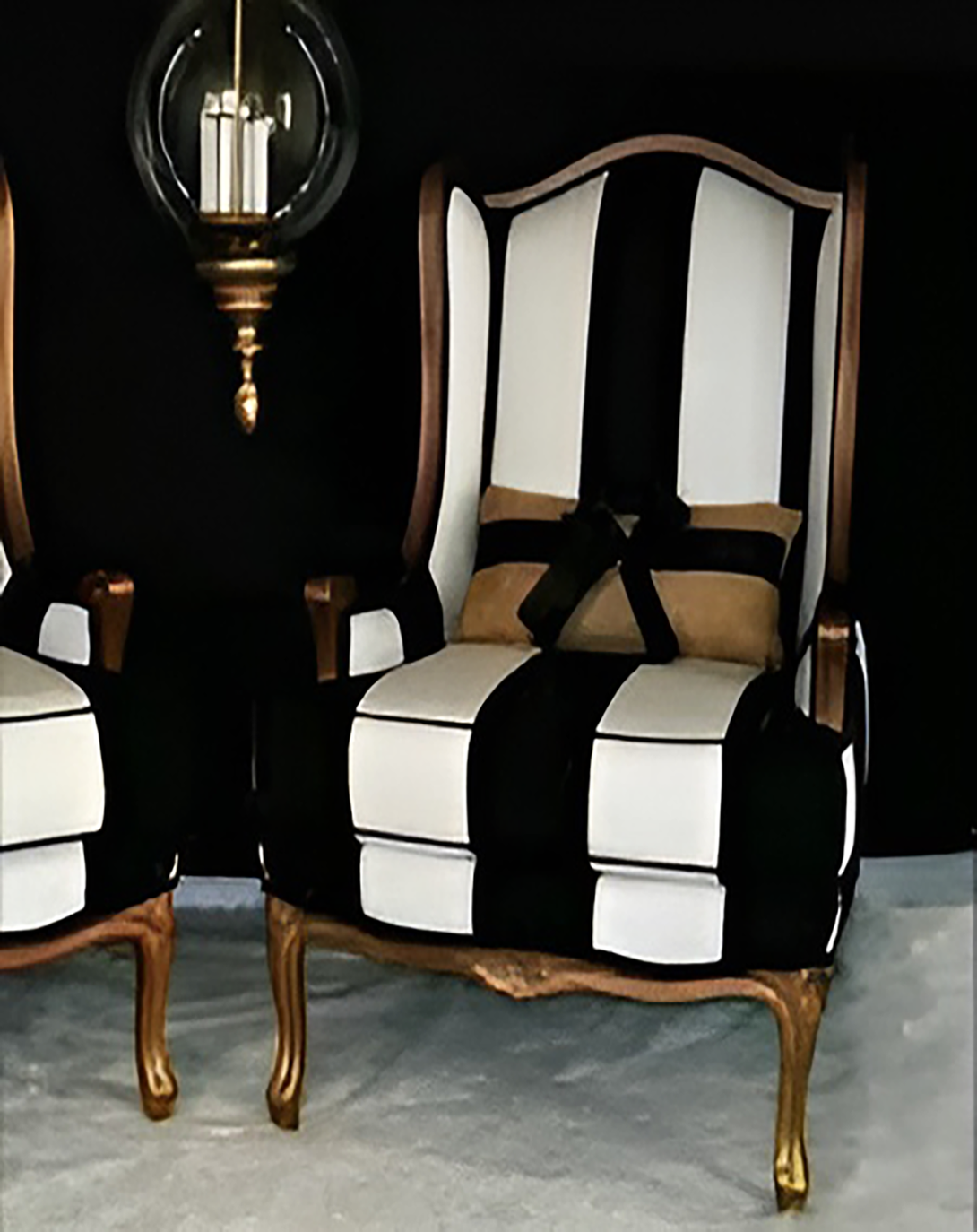 Friendly Black And White Modern Sofa Chair ANGIE HOMES