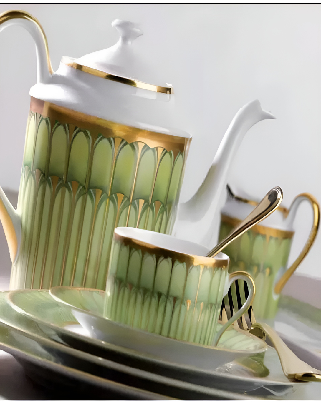 Futura Green Dinner & Tea Set ANGIE HOMES