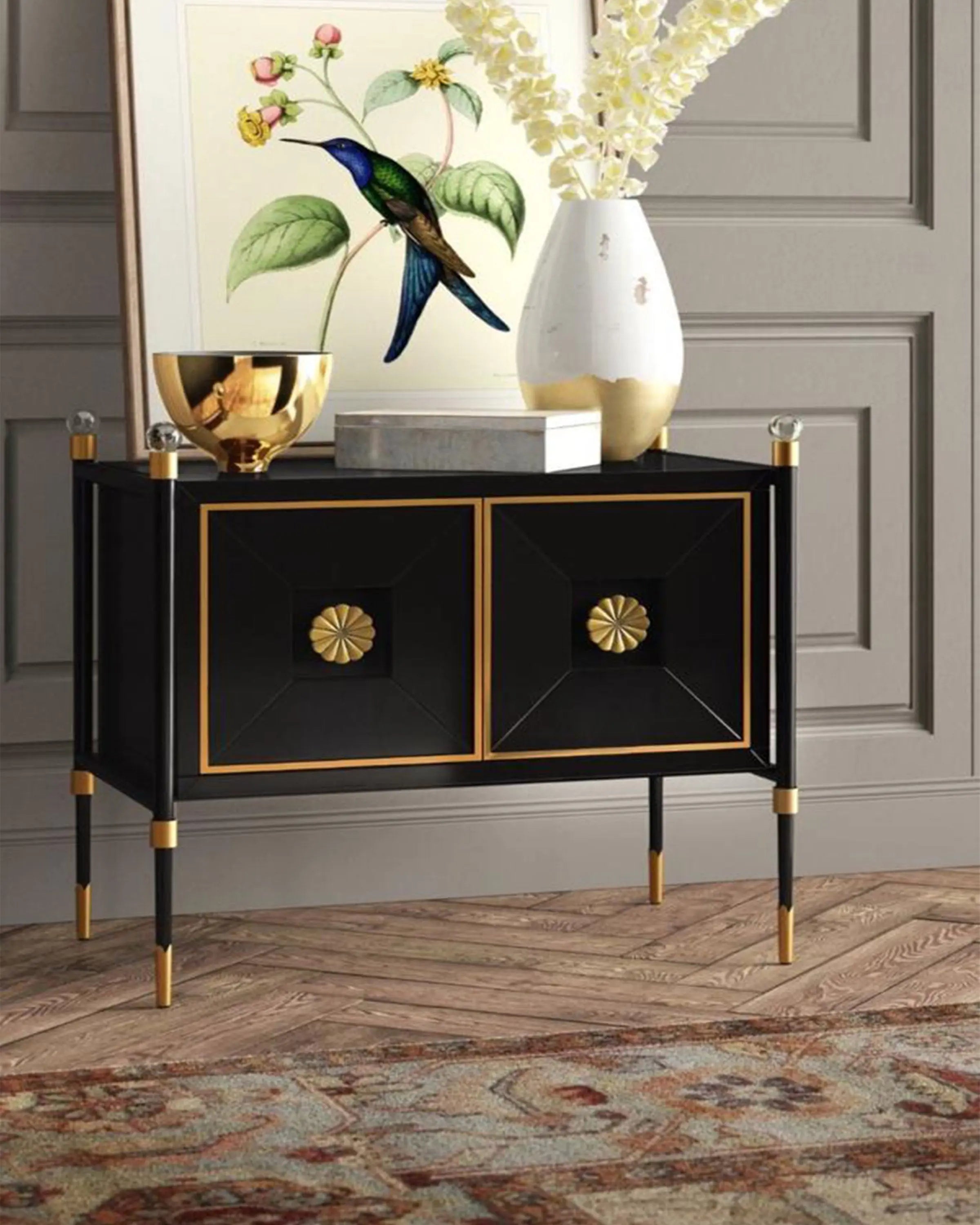Ghana Classic Black Sideboard with Space