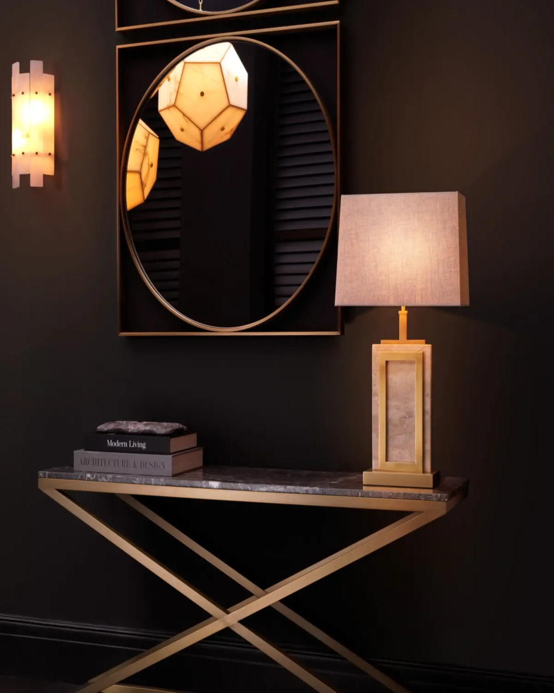 Galvanized Table Lamps ANGIE HOMES