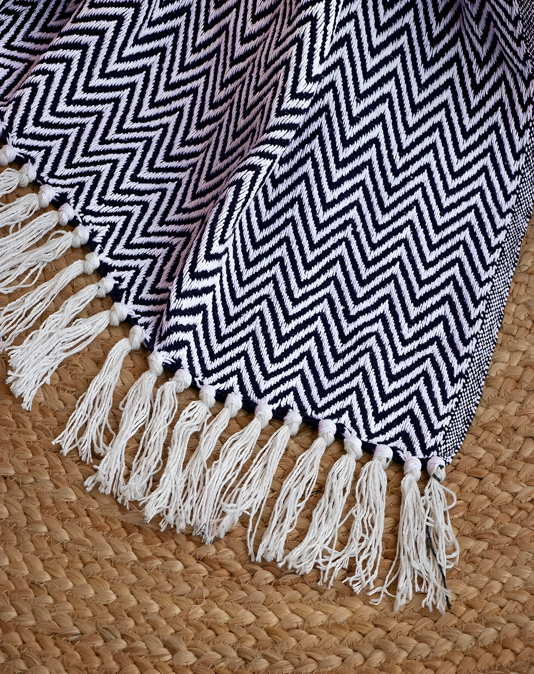 Garland Blue Throw & Blanket