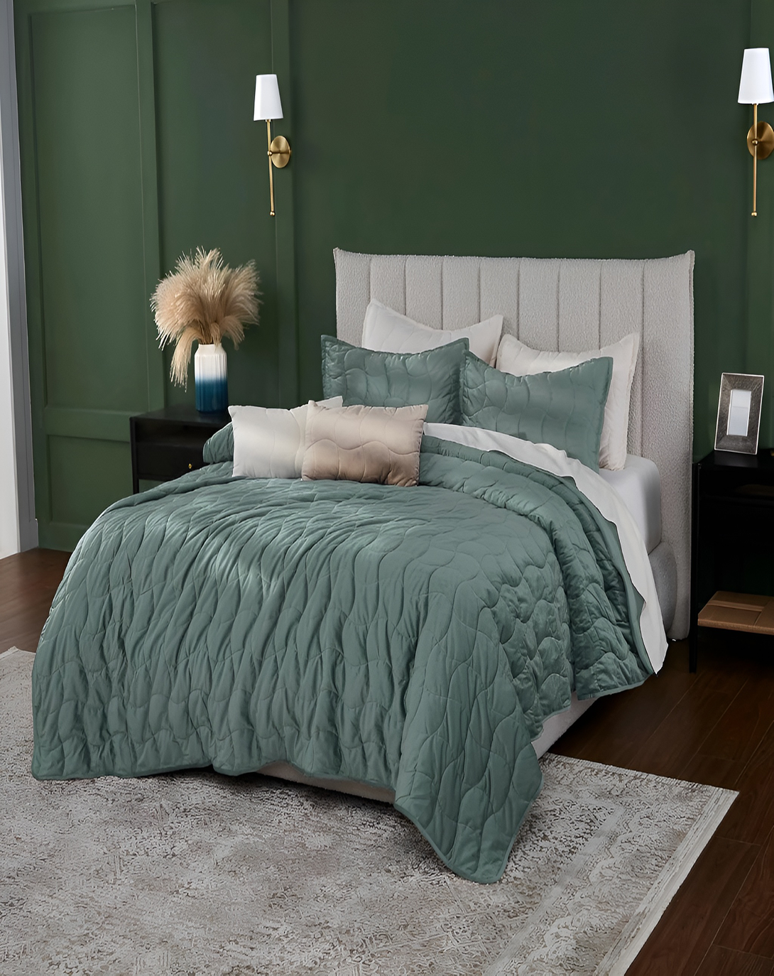 Gatello Luxury Quilting Bed Set (Set of 4)