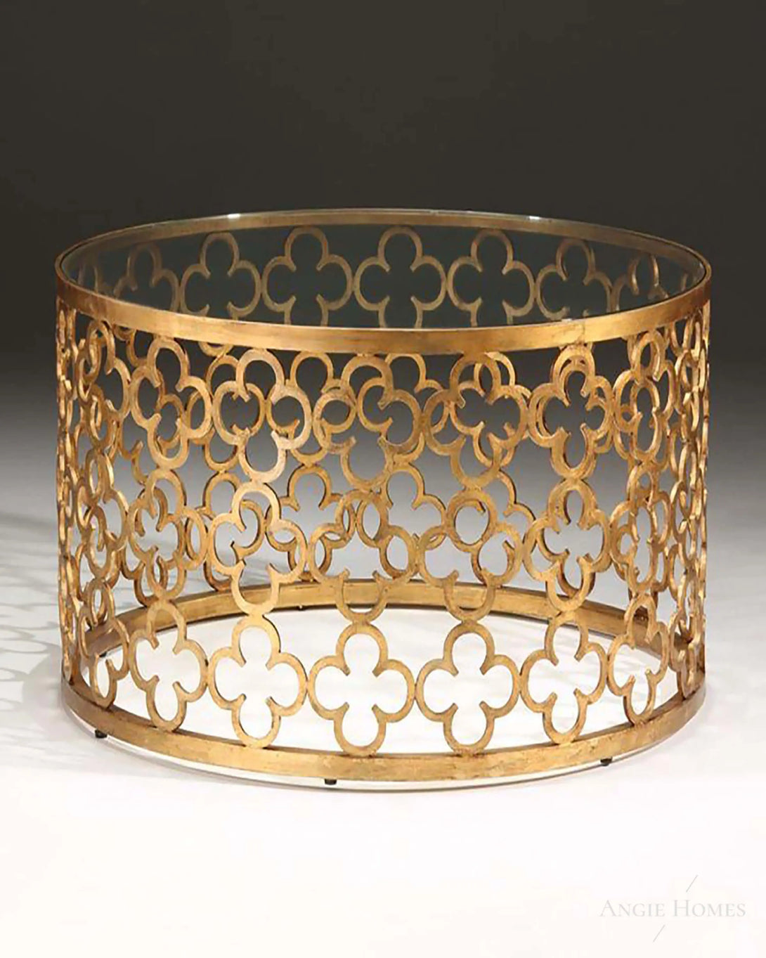 Geeky Pi Gold Metal Coffee Table- Angie's India ANGIE HOMES