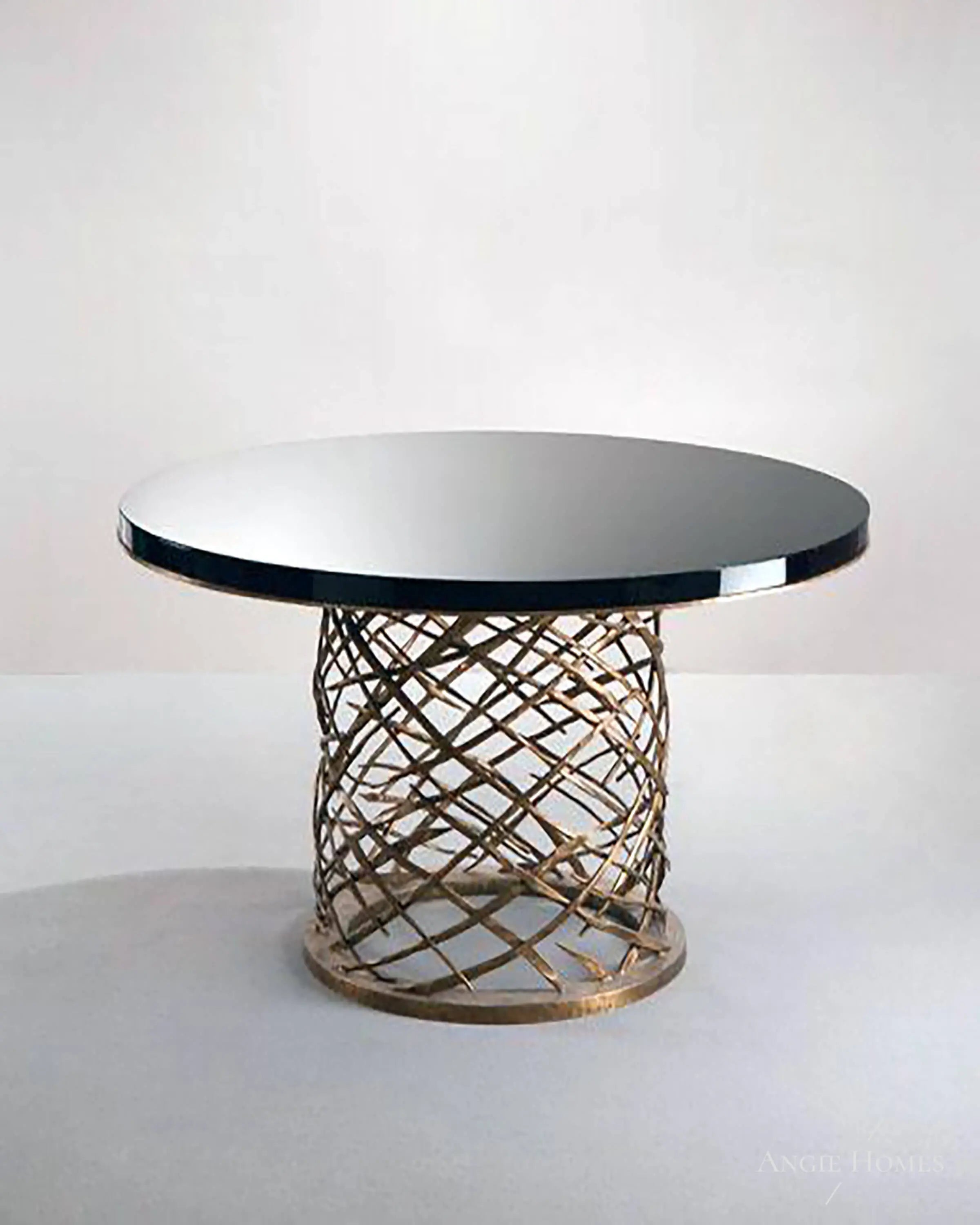 Genon Gold Metal Side Table- Angie's India ANGIE HOMES