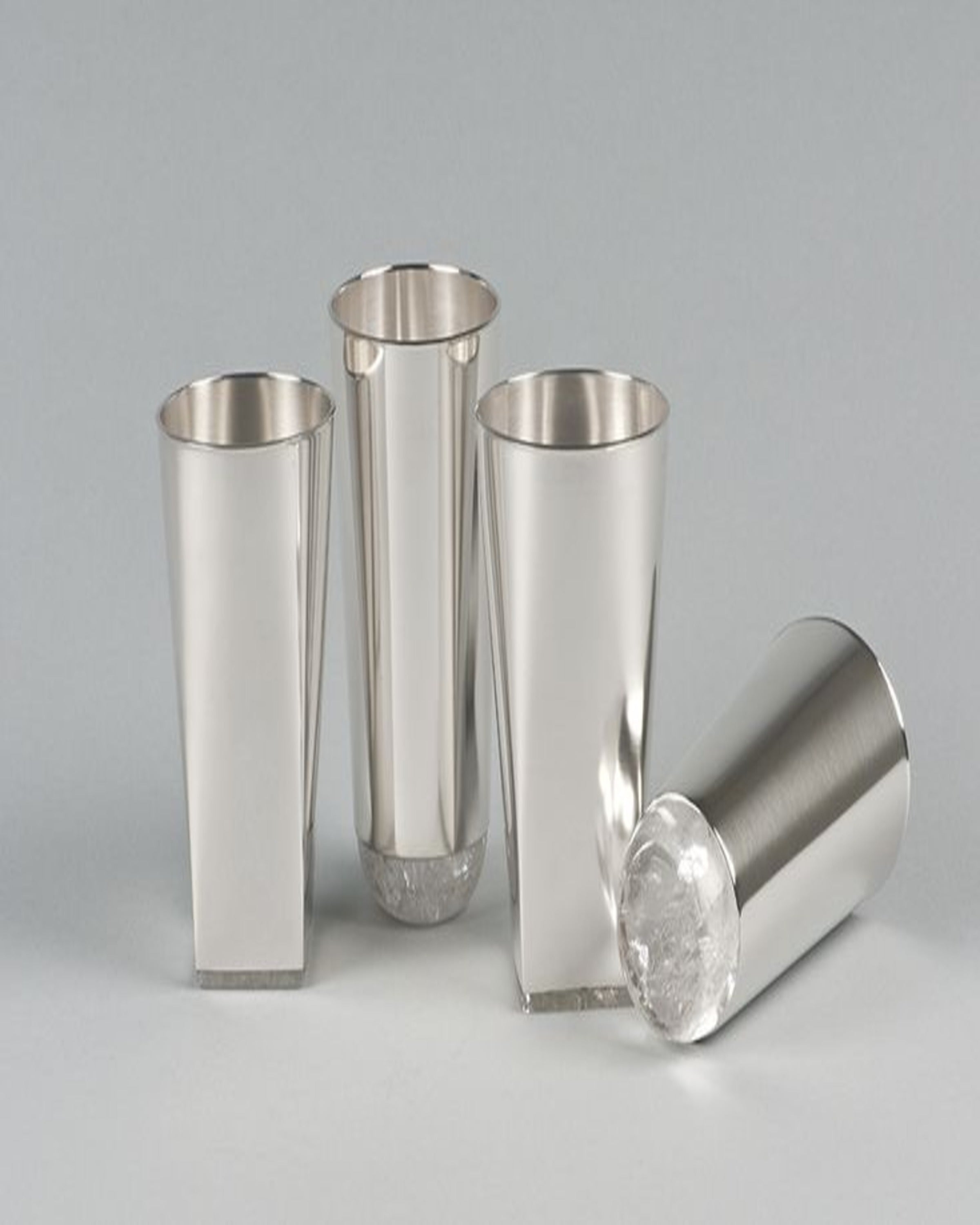 Gleaming Art Deco Silver Glass ANGIE HOMES