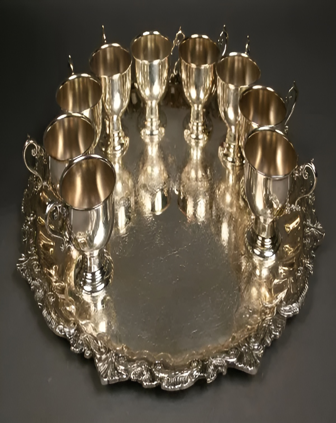 Glorious Modern Gold and Silver Plated Cup Set - Angie Homes Silverware ANGIE HOMES