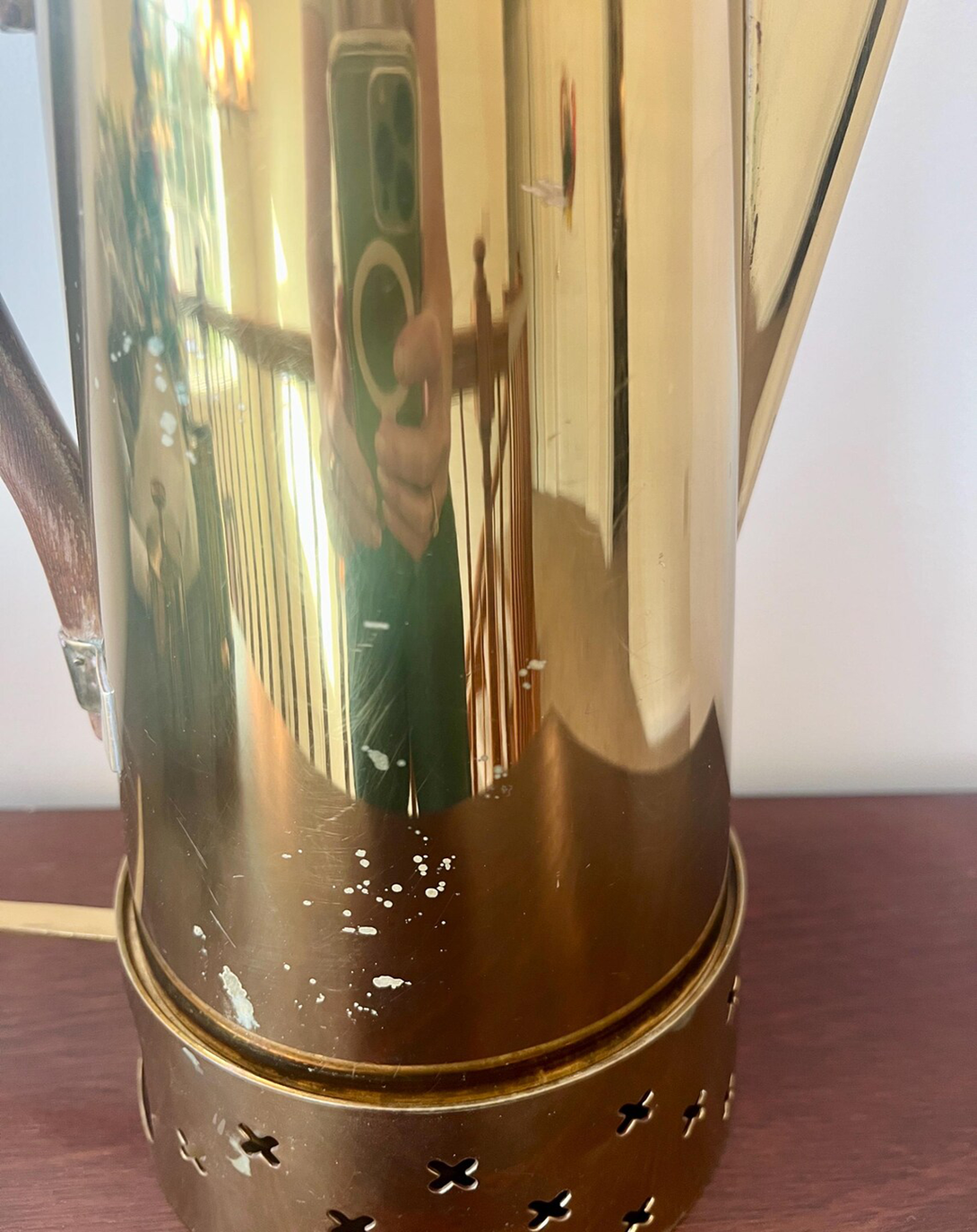 Gold Finish Modern Tea Set - Angie India Serverware ANGIE HOMES