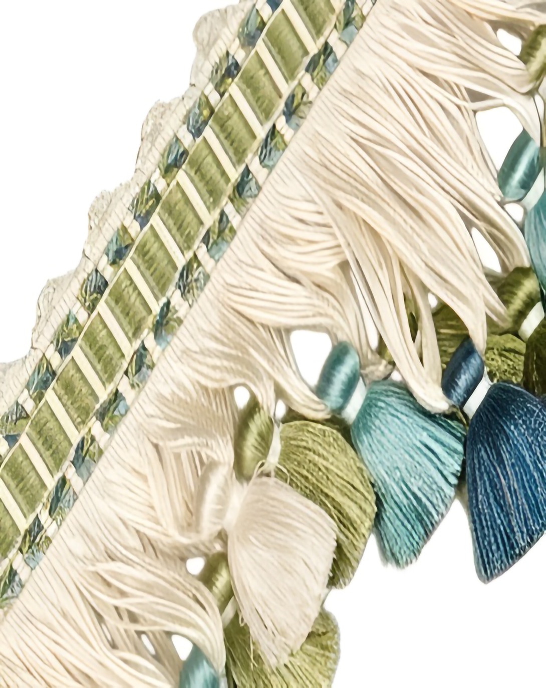 Gold Polyester Olive Drab Tie Backs