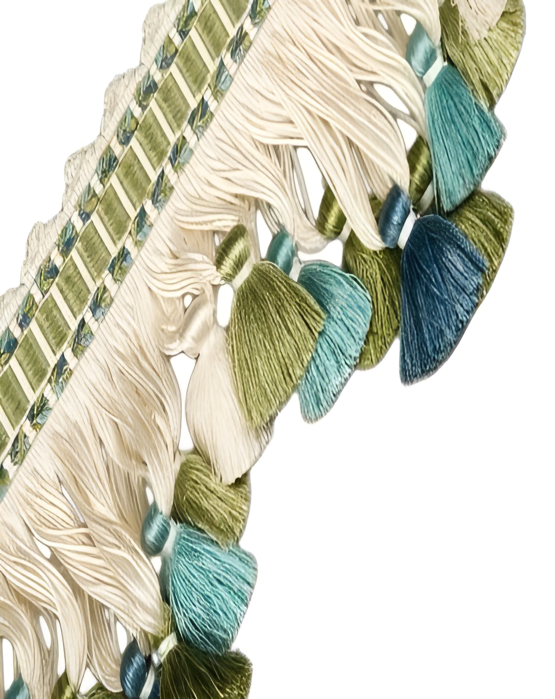 Gold Polyester Olive Drab Tie Backs