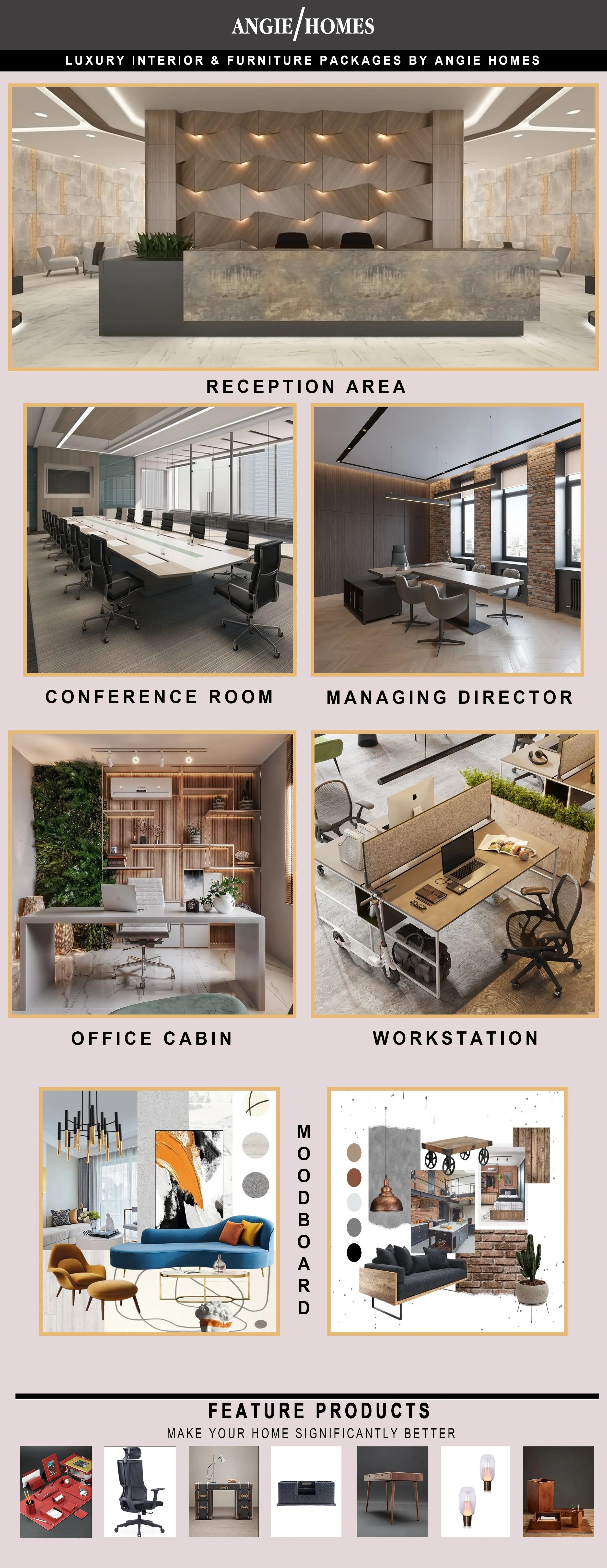 Golden Luxury Corporate Office Interior